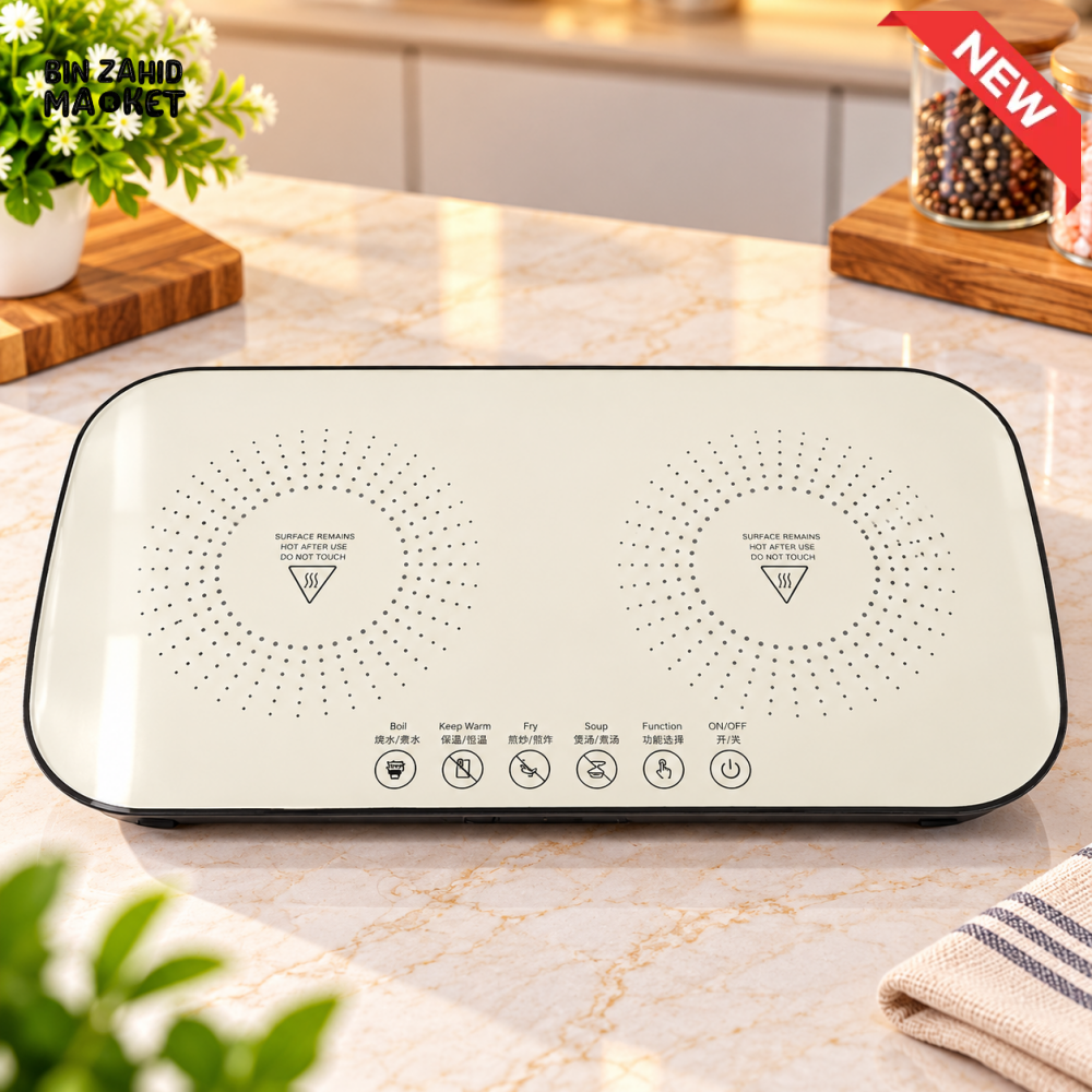 DOUBLE BURNER ELECTRIC INFRARED COOKTOP