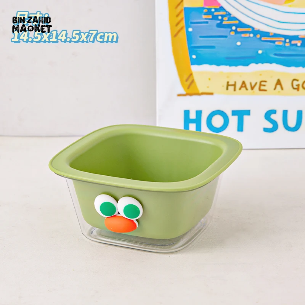 DOUBLE DRAIN BASKET FRUIT WASHING TRAY MINI KITCHEN STORAGE BOX