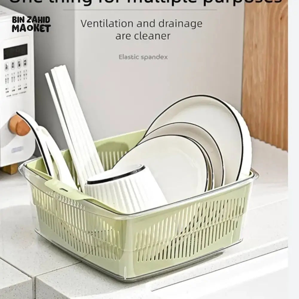 DRAIN RACK WITH LID