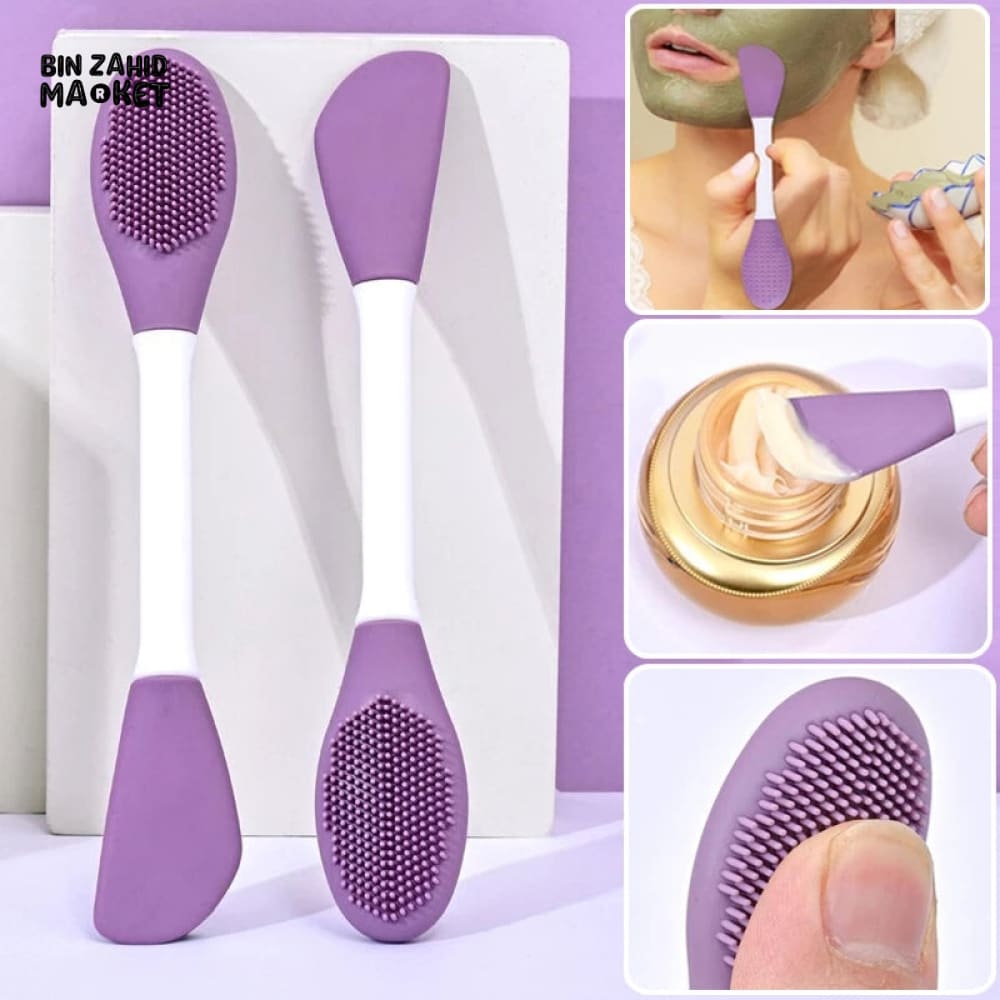 DUAL HEADED SILICONE MASK AND CLEANSING BRUSH