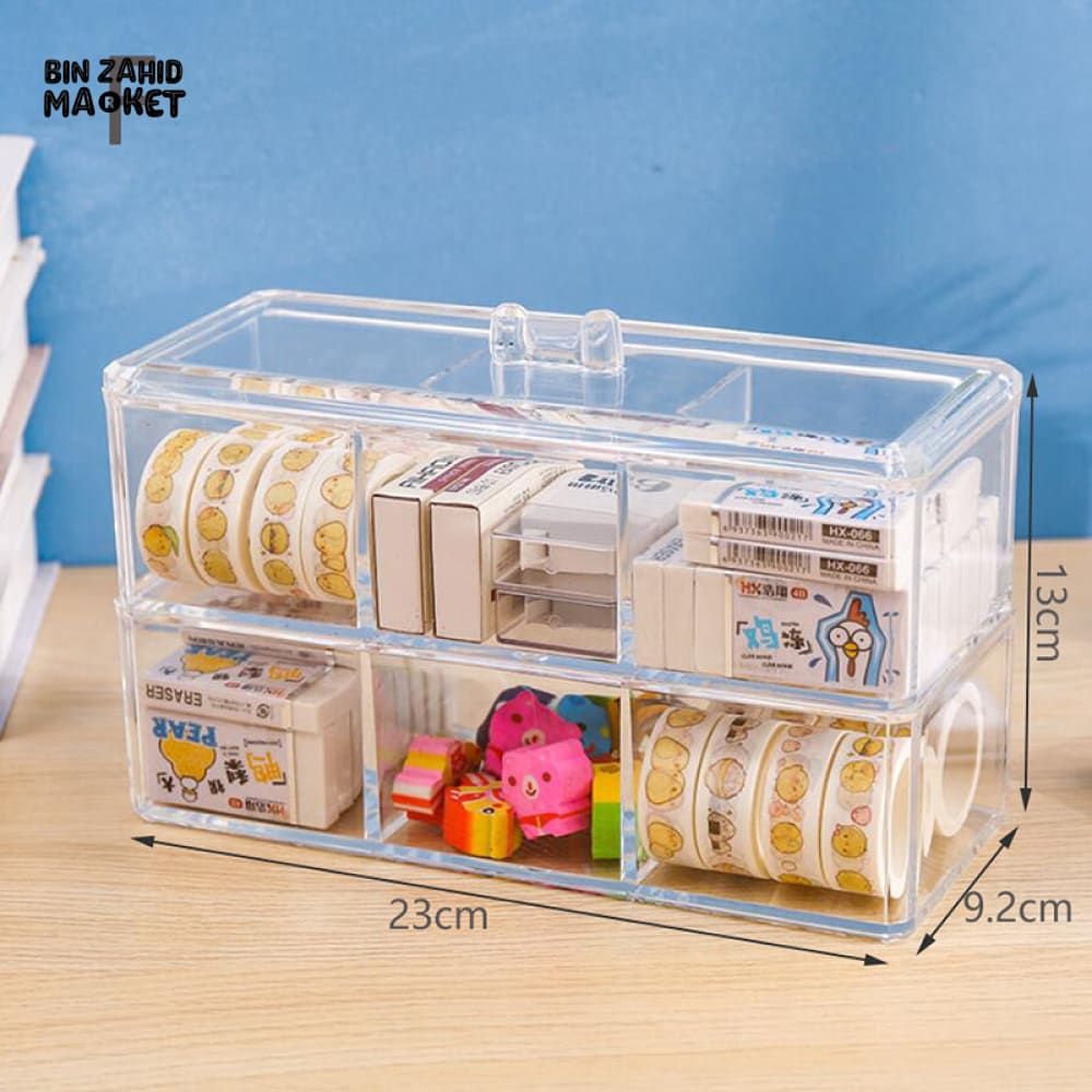 DUAL LAYER ACRYLIC COSMETIC ORGANIZER