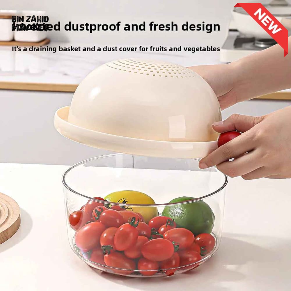 DUAL-LAYER KITCHEN COLANDER AND MIXING BOWL SET
