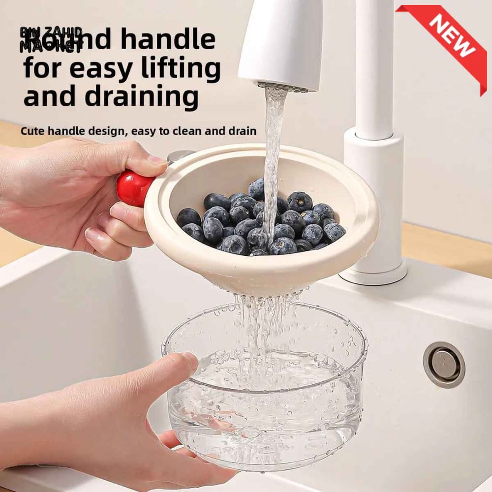 DUAL-LAYER KITCHEN COLANDER AND MIXING BOWL SET