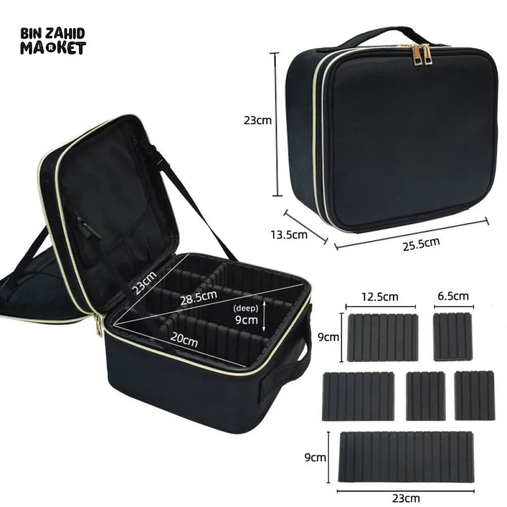 DUAL LAYER MAKEUP PARTITION BOX