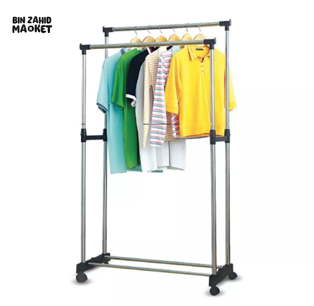 DUAL POLE CLOTHES RACK
