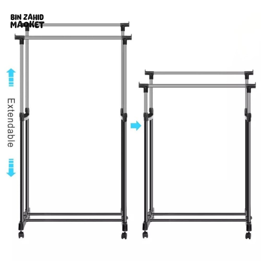 DUAL POLE CLOTHES RACK
