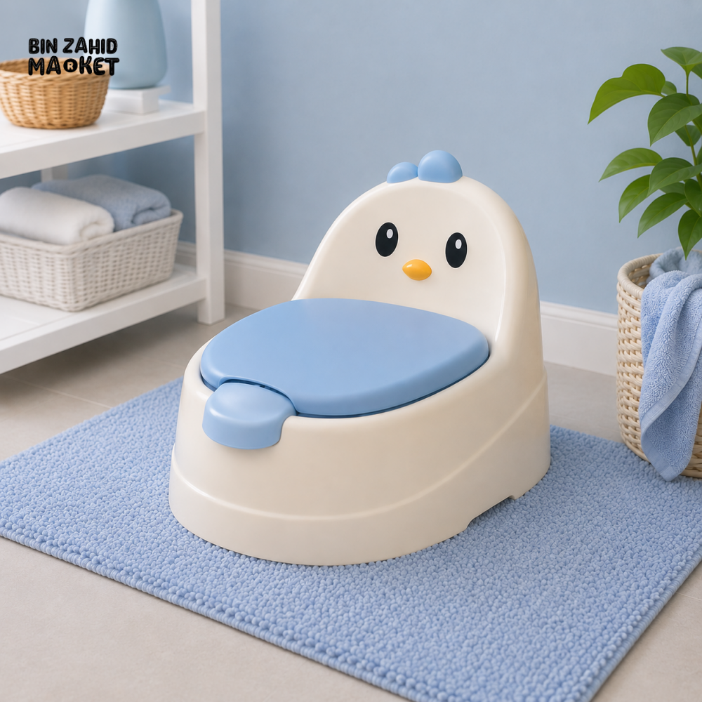 DUCK DESIGN BABY POTTY TRAINER - BLUE