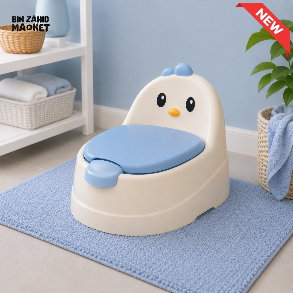 DUCK DESIGN BABY POTTY TRAINER - BLUE