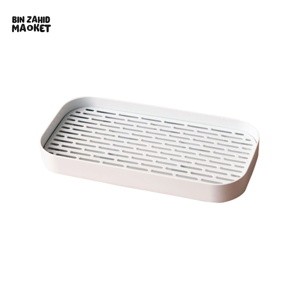 DURABLE KITCHEN DRAIN TRAY – DOUBLE-LAYER DESIGN FOR VEGETABLES DISHES & TEAWARE