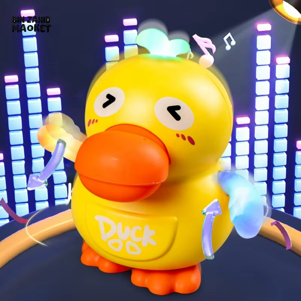 EARLY EDUCATIONAL MONTESSORI ELECTRONIC PETS – DANCING DUCK TOY WITH LIGHT & MUSIC FOR BABIES