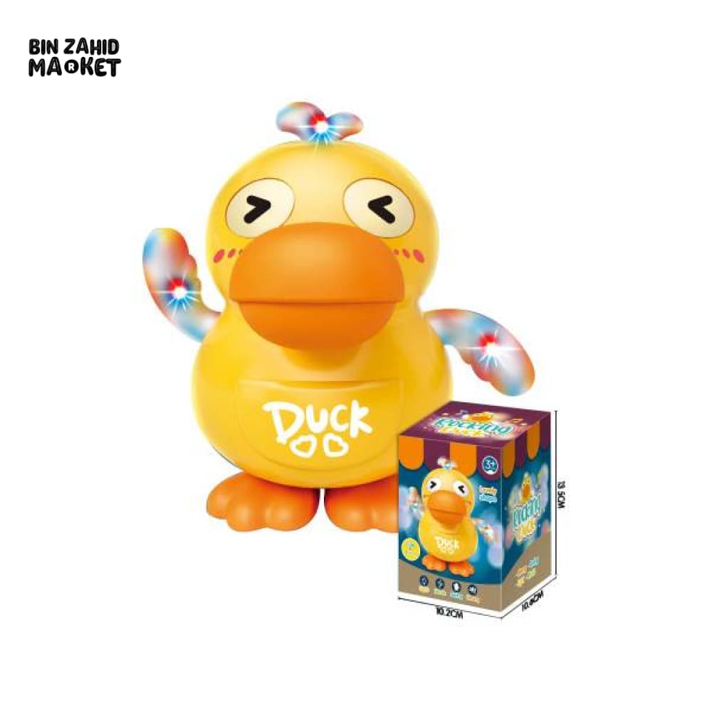 EARLY EDUCATIONAL MONTESSORI ELECTRONIC PETS – DANCING DUCK TOY WITH LIGHT & MUSIC FOR BABIES