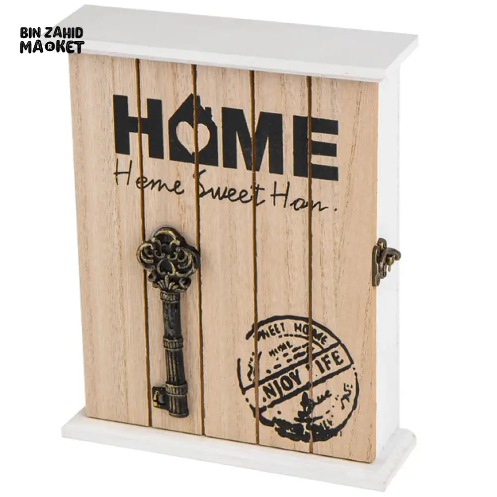 EASY INSTALLATION KEY STORAGE BOX HOLDER BOX WALL ART DECOR - HOME SWEET HOME