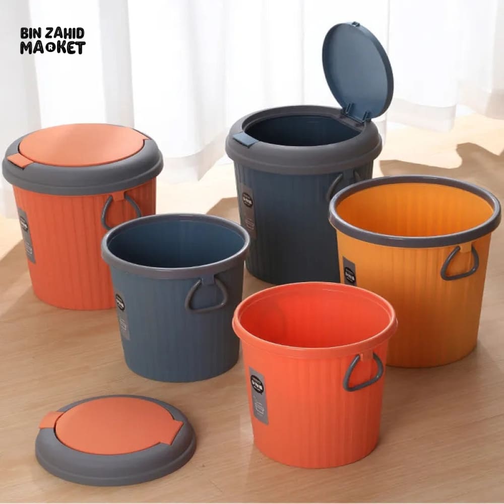 ECO-FRIENDLY TRASH BIN WITH LID