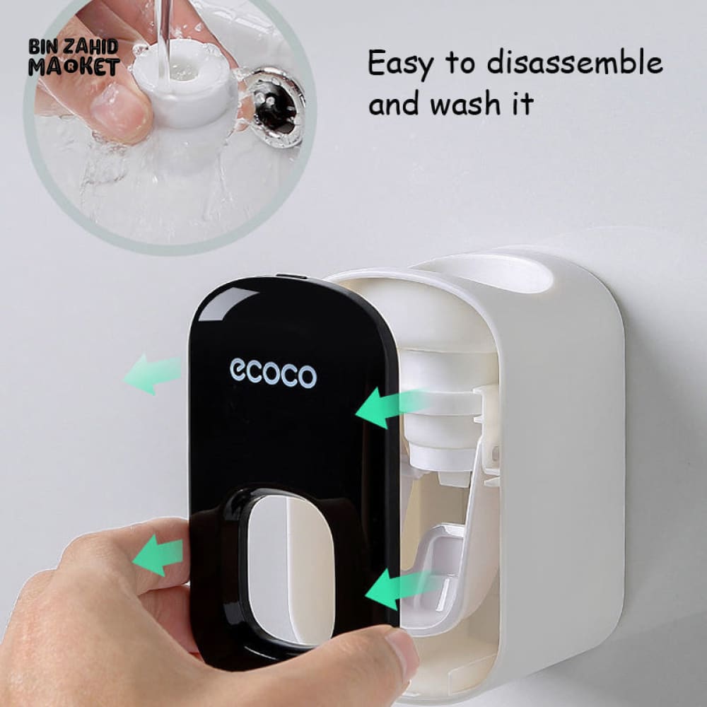 ECOCO AUTOMATIC TOOTHPASTE SQUEEZER – NO DRILLING REQUIRED WALL-MOUNT BATHROOM GADGET