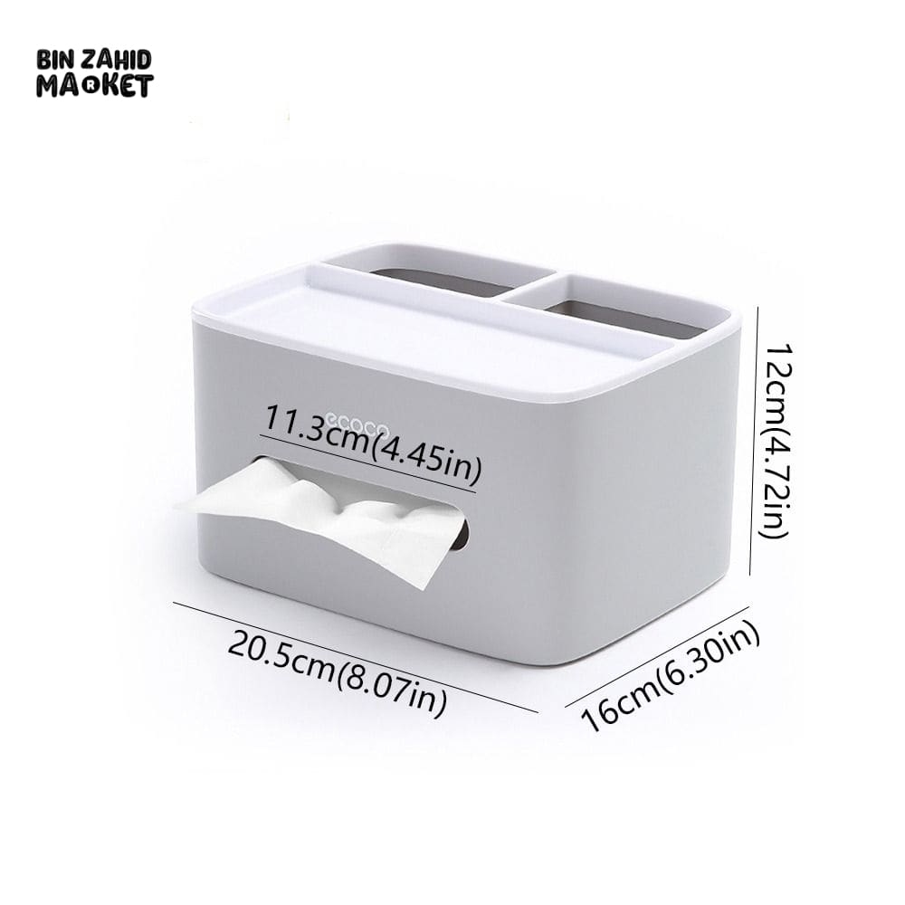 ECOCO MULTIFUNCTION TISSUE HOLDER – WATERPROOF 2-COMPARTMENT REMOTE STORAGE