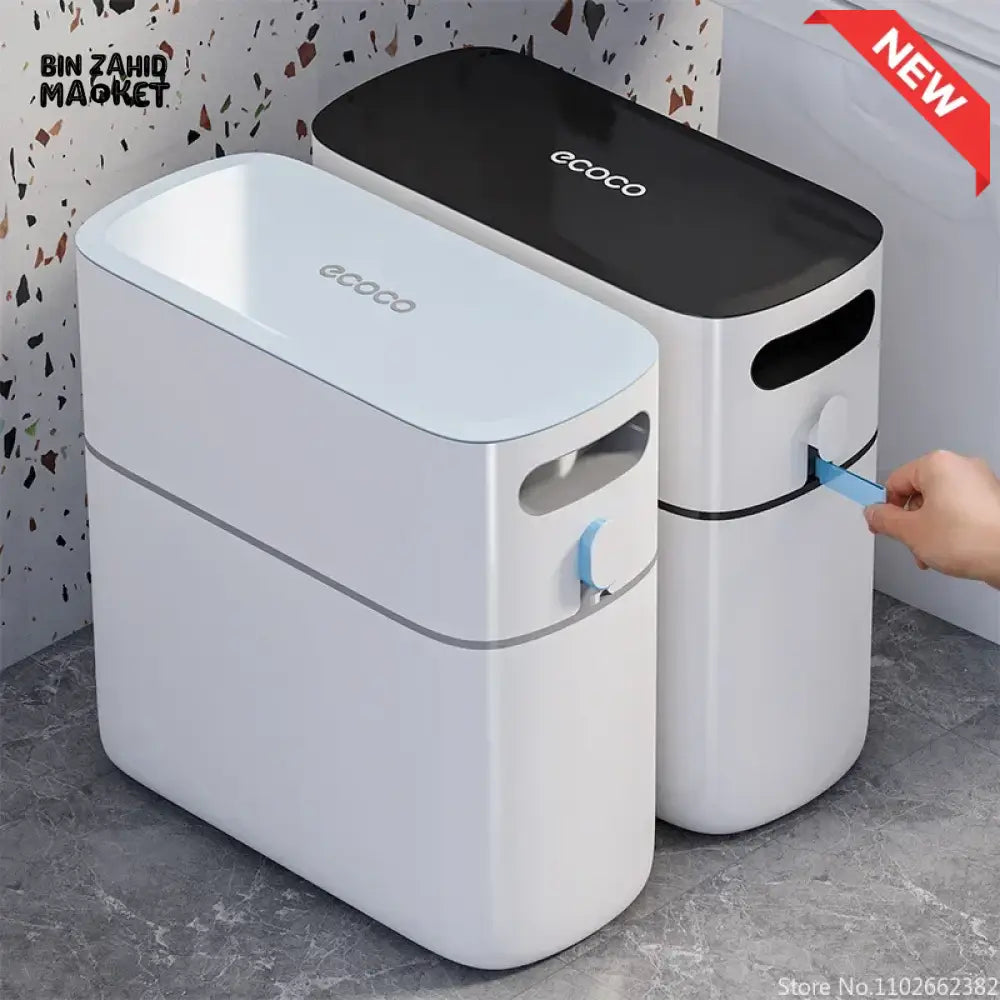 ECOCO SLIM NARROW TRASH CAN – MODERN HOME & BATHROOM BIN