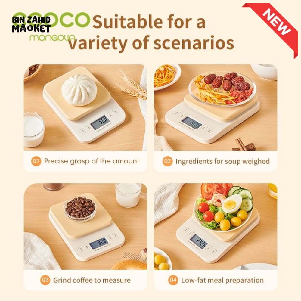 ECOCO SMART DIGITAL KITCHEN SCALE – ACCURATE FOOD WEIGHING