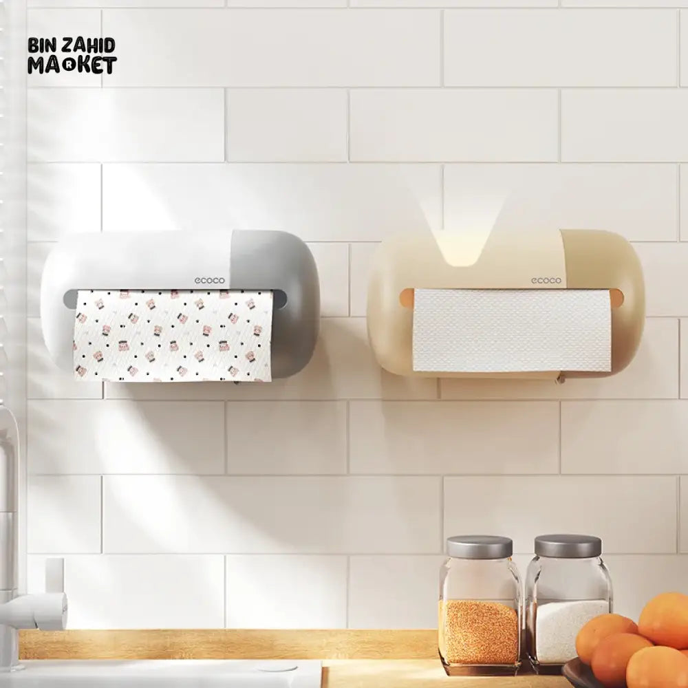 ECOCO WALL-MOUNT TOILET PAPER ROLL HOLDER – TISSUE ROLL INCLUDED