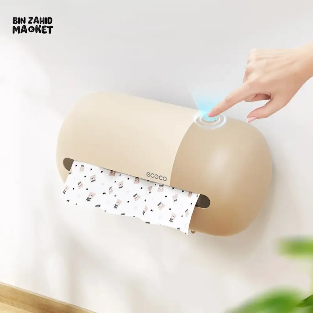 ECOCO WALL-MOUNT TOILET PAPER ROLL HOLDER – TISSUE ROLL INCLUDED