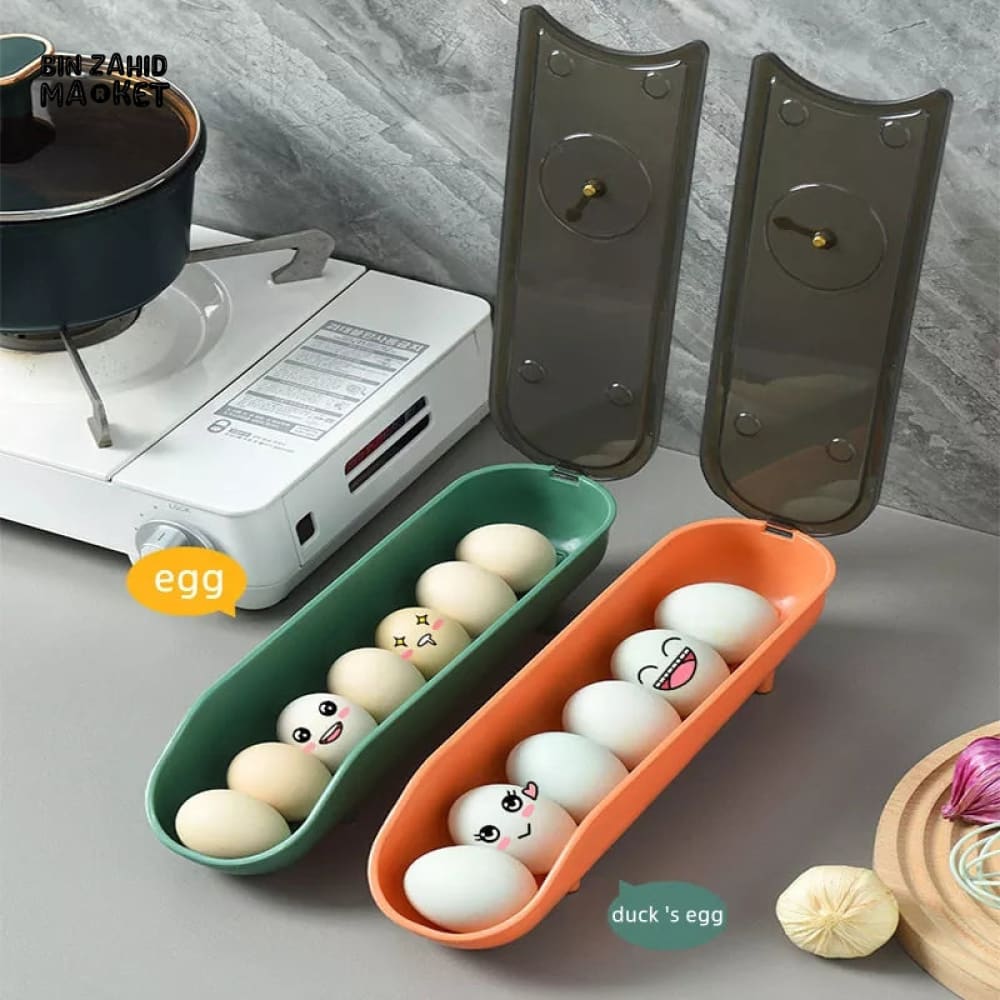 EGG STORAGE RACK WITH LID