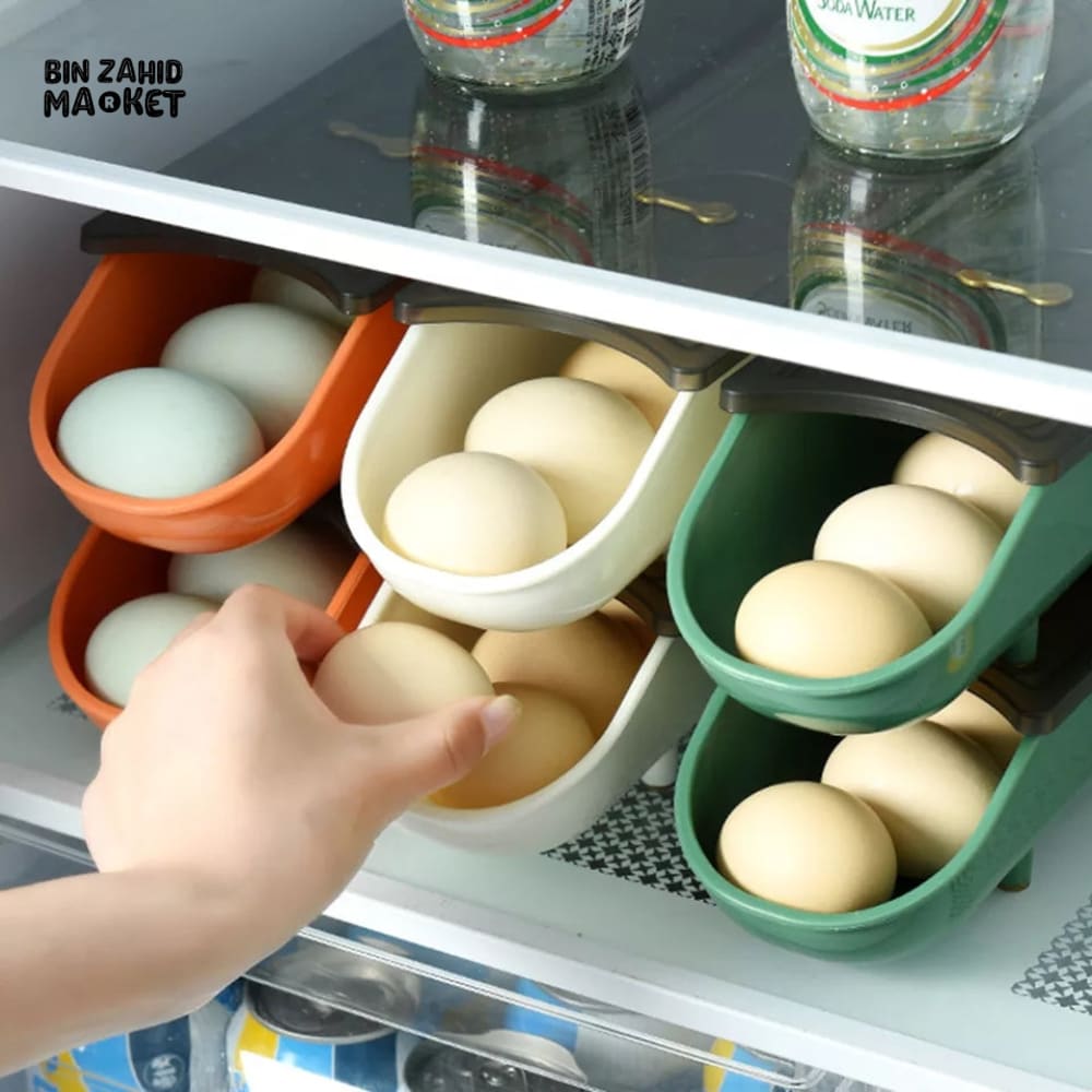 EGG STORAGE RACK WITH LID