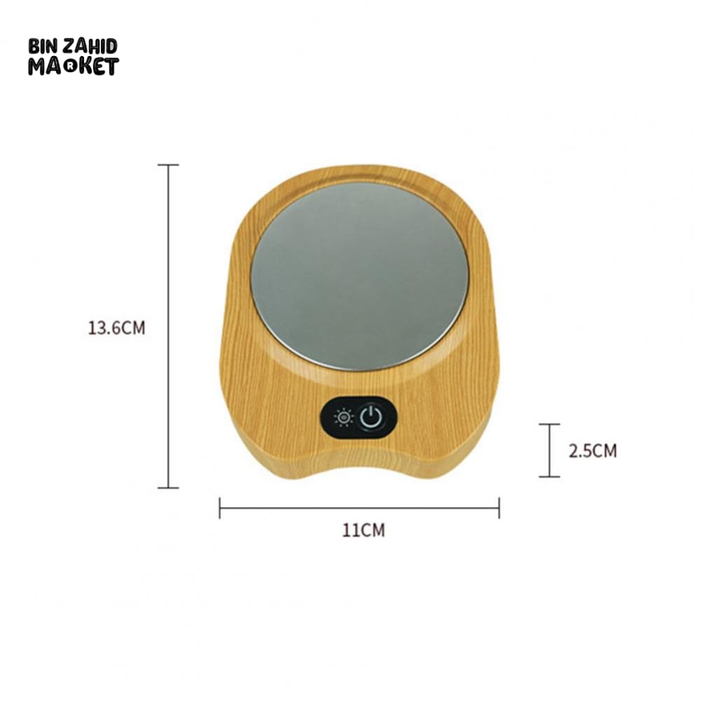 ELECTRIC COFFEE WARMER PLATE – SMART AUTO SHUT-OFF 3 TEMPERATURES WATERPROOF COASTER