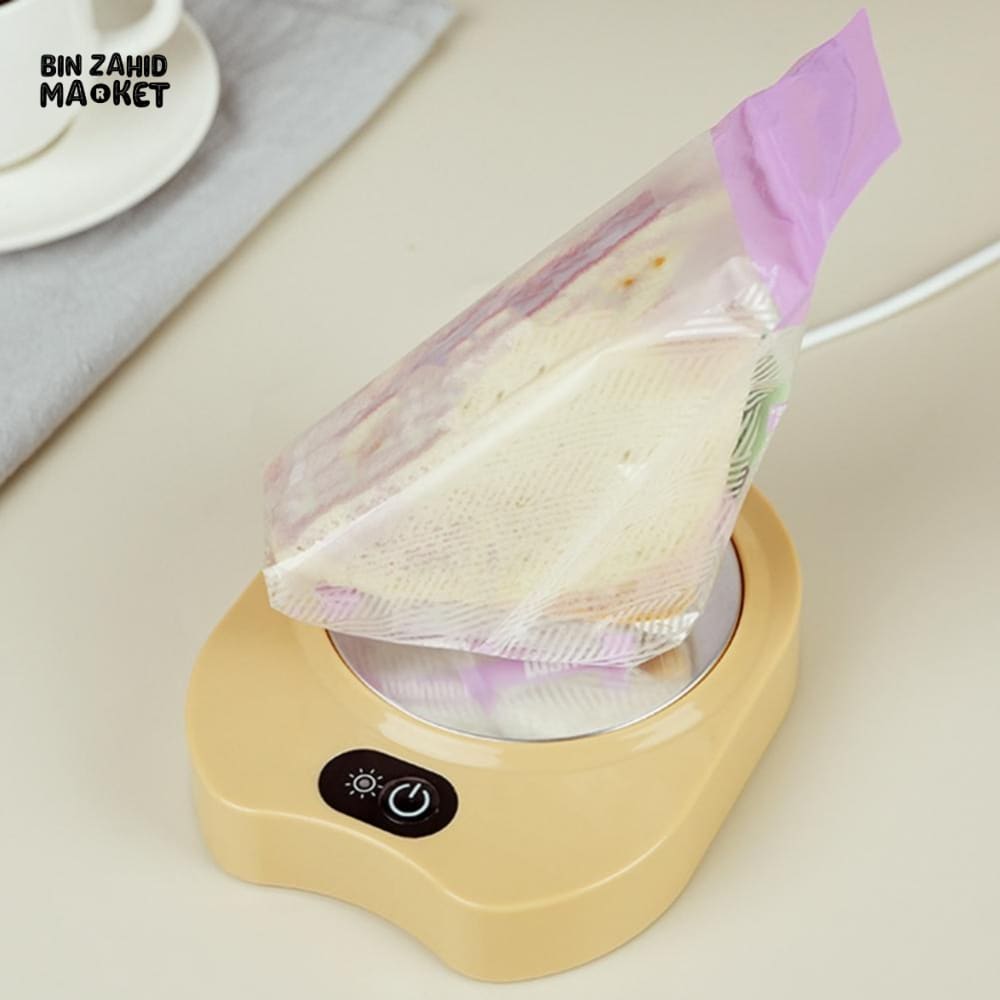 ELECTRIC COFFEE WARMER PLATE – SMART AUTO SHUT-OFF 3 TEMPERATURES WATERPROOF COASTER