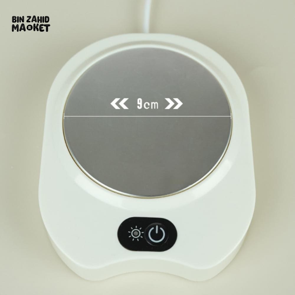 ELECTRIC COFFEE WARMER PLATE – SMART AUTO SHUT-OFF 3 TEMPERATURES WATERPROOF COASTER