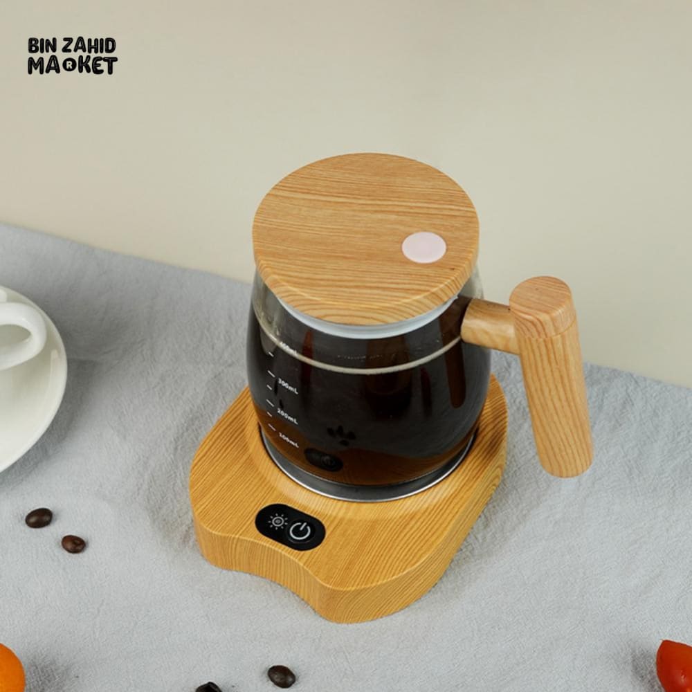 ELECTRIC COFFEE WARMER PLATE – SMART AUTO SHUT-OFF 3 TEMPERATURES WATERPROOF COASTER