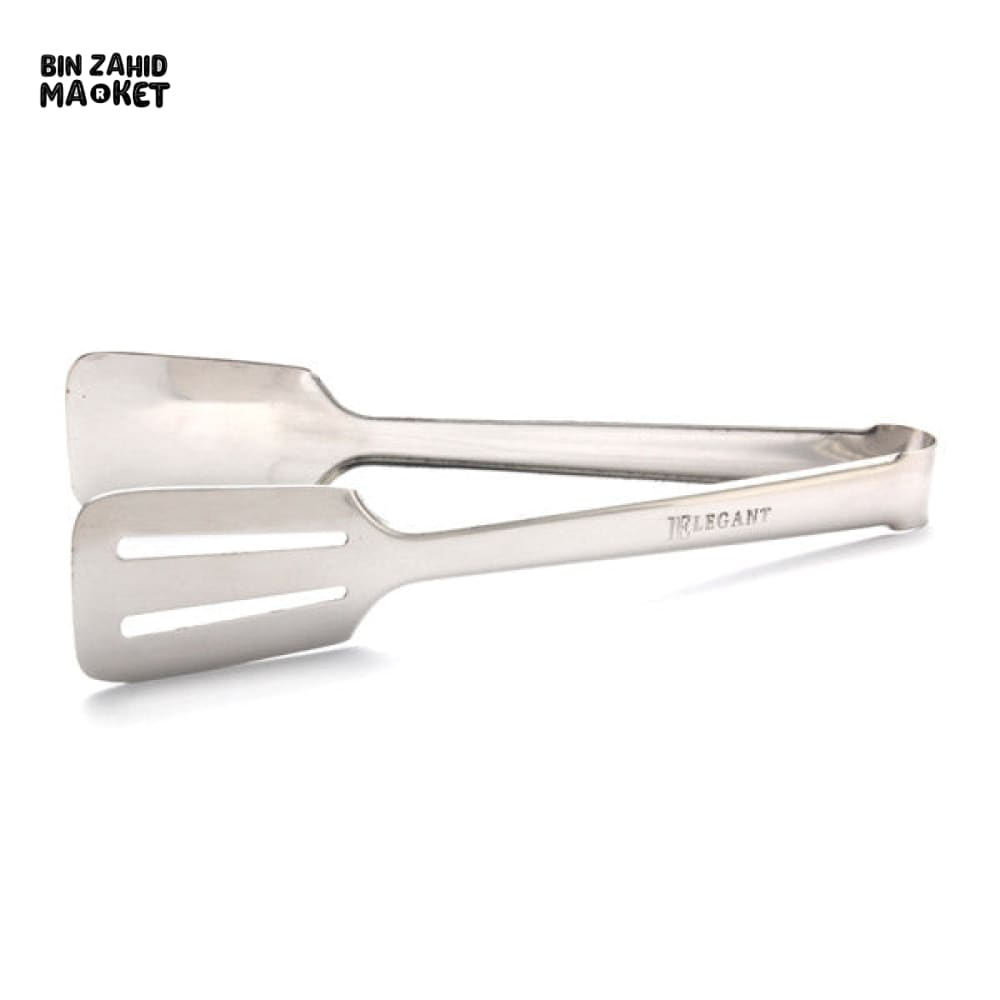 ELEGANT STAINLESS STEEL SERVING TONG – SLOTTED DESIGN FOR COOKING, GRILLING & SERVING