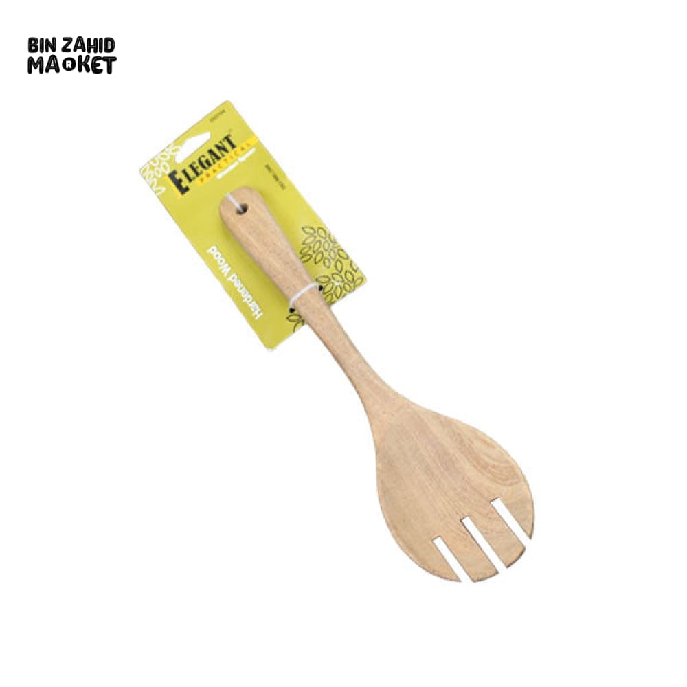 ELEGANT WOODEN SPOON FOR COOKING – SLOTTED DESIGN, HEAT-RESISTANT, NON-STICK SAFE