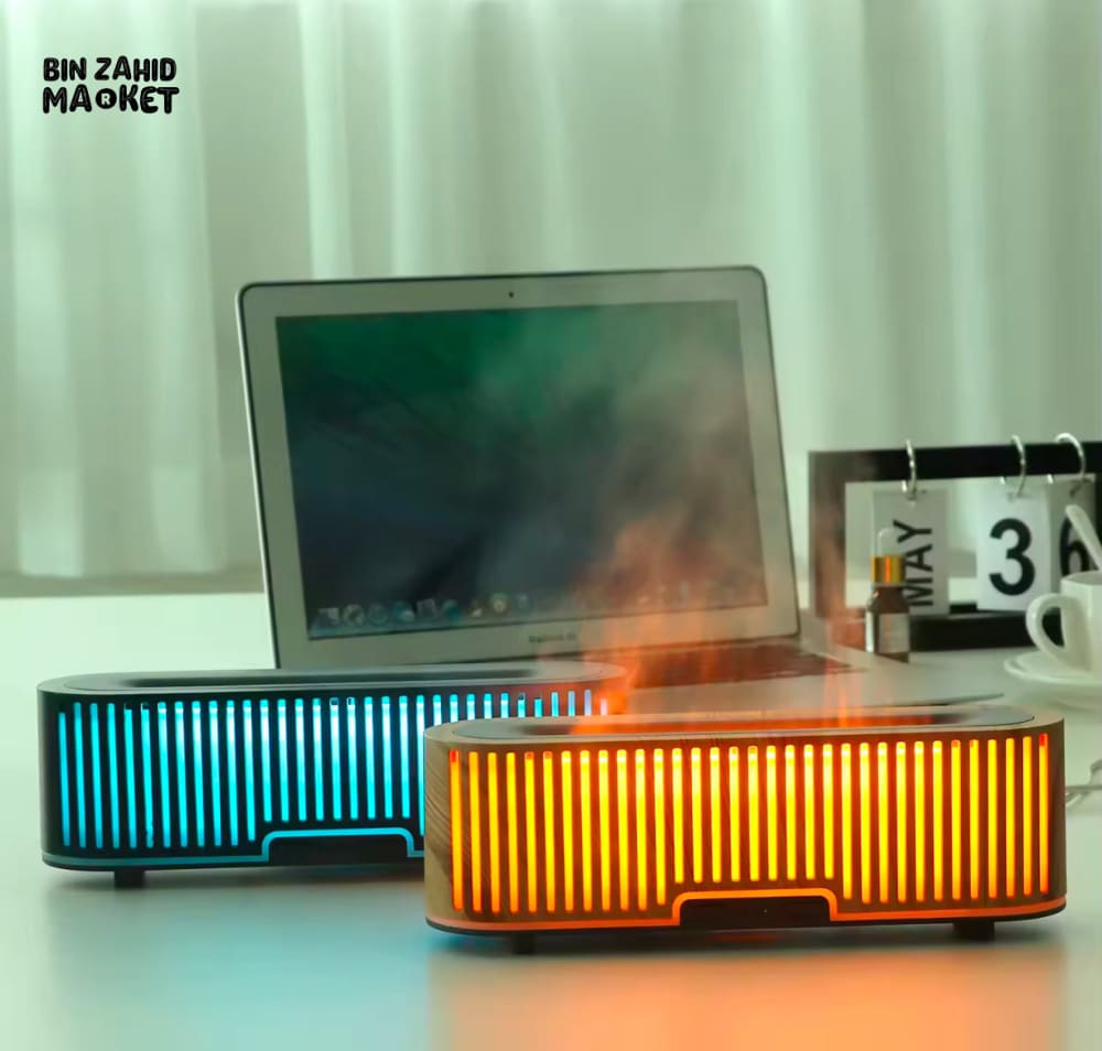 ESSENTIAL OIL DIFFUSER WITH SALT LAMP – QUIET HUMIDIFIER & LED LIGHTS