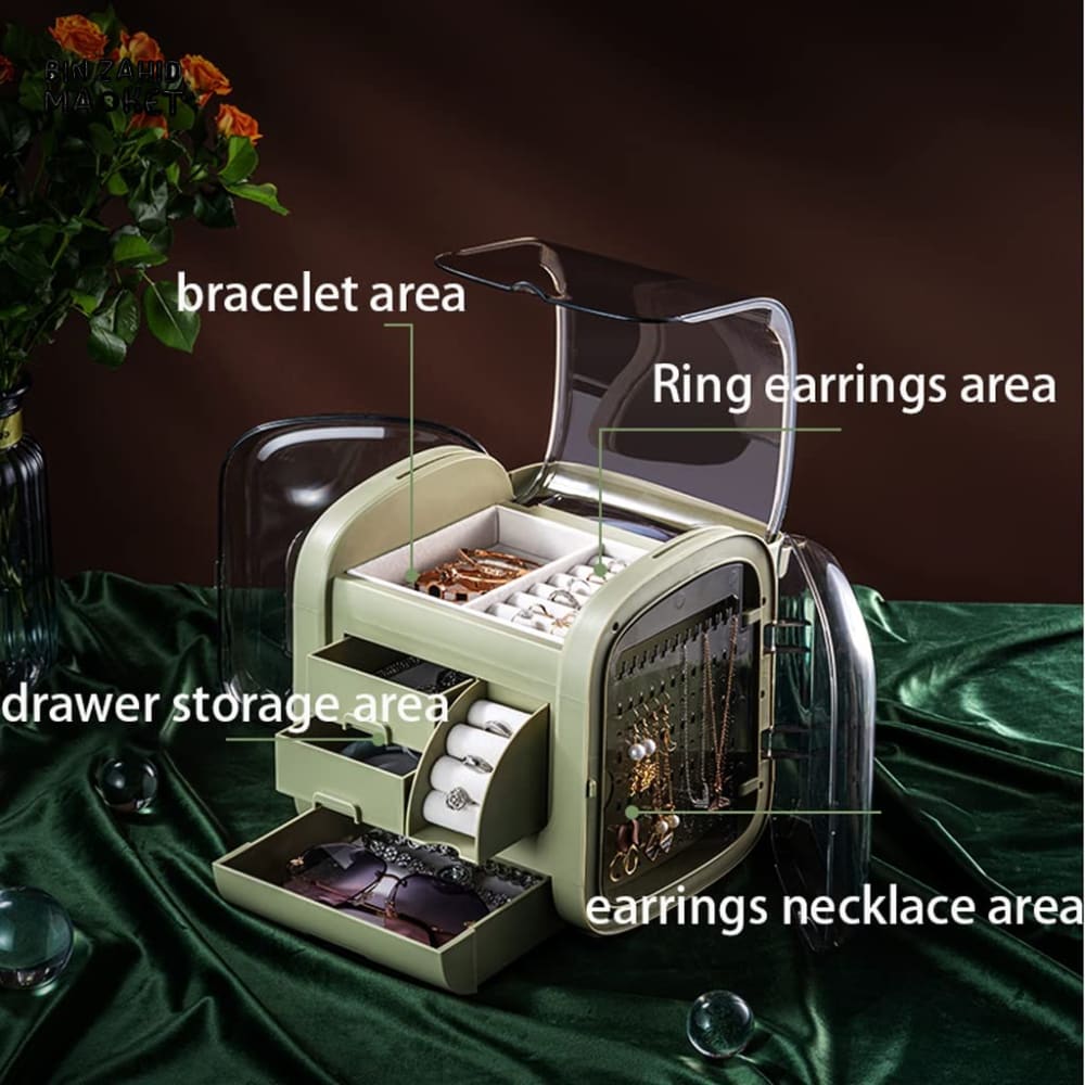 EUROPEAN STYLE JEWELRY STORAGE ORGANIZER CASE CAPITAL