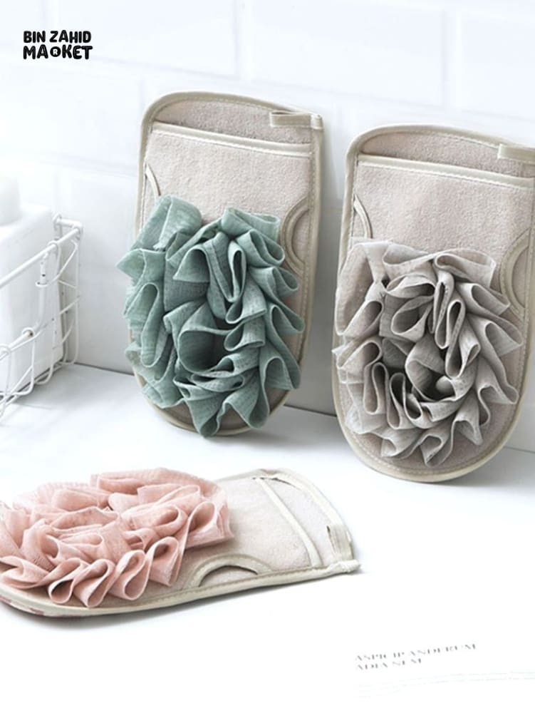 EXFOLIATING BATH SHOWER GLOVES