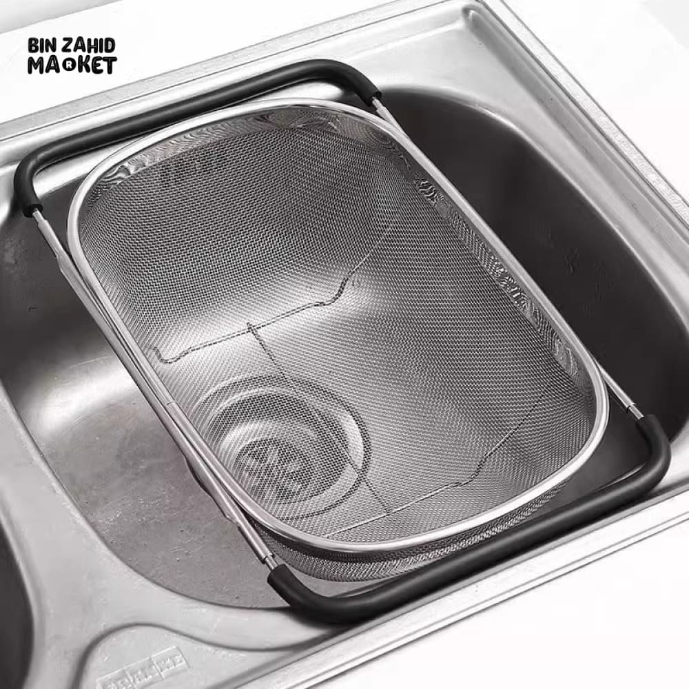 EXPANDABLE STAINLESS STEEL KITCHEN DRAIN BASKET & STRAINER
