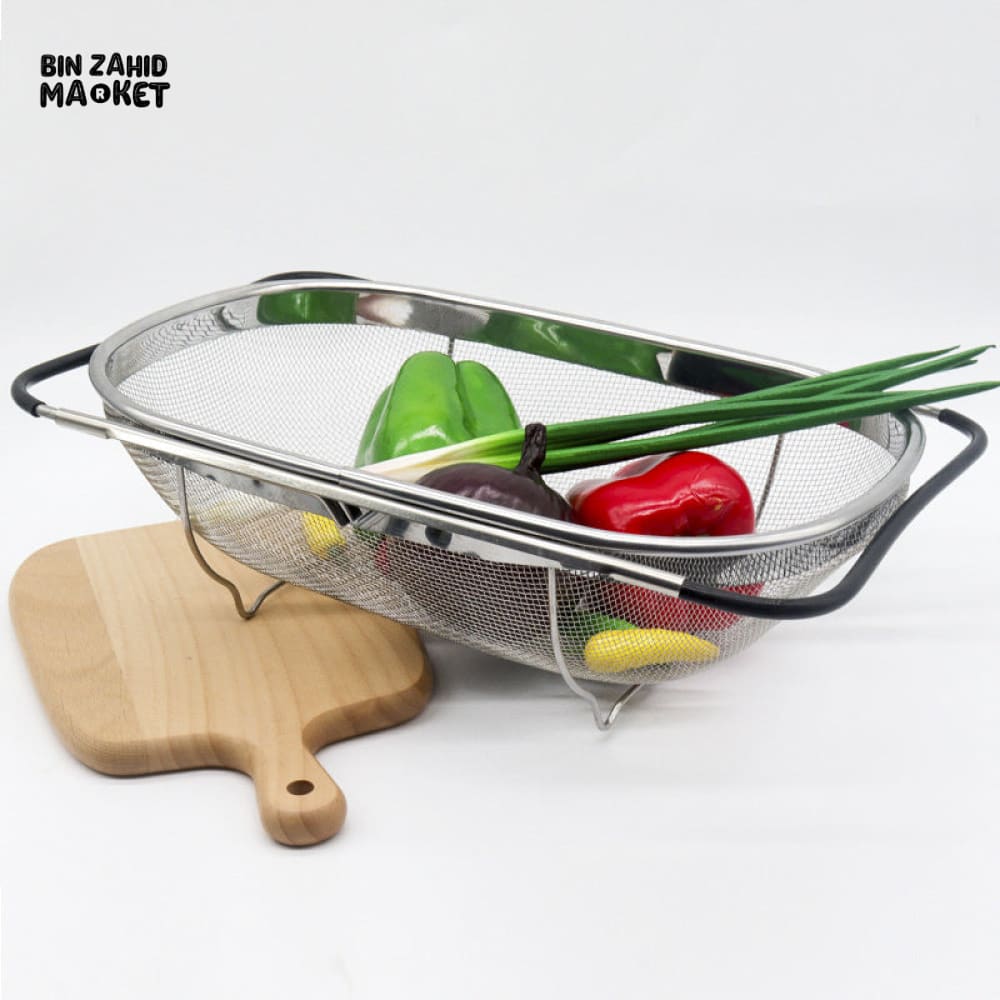EXPANDABLE STAINLESS STEEL KITCHEN DRAIN BASKET & STRAINER