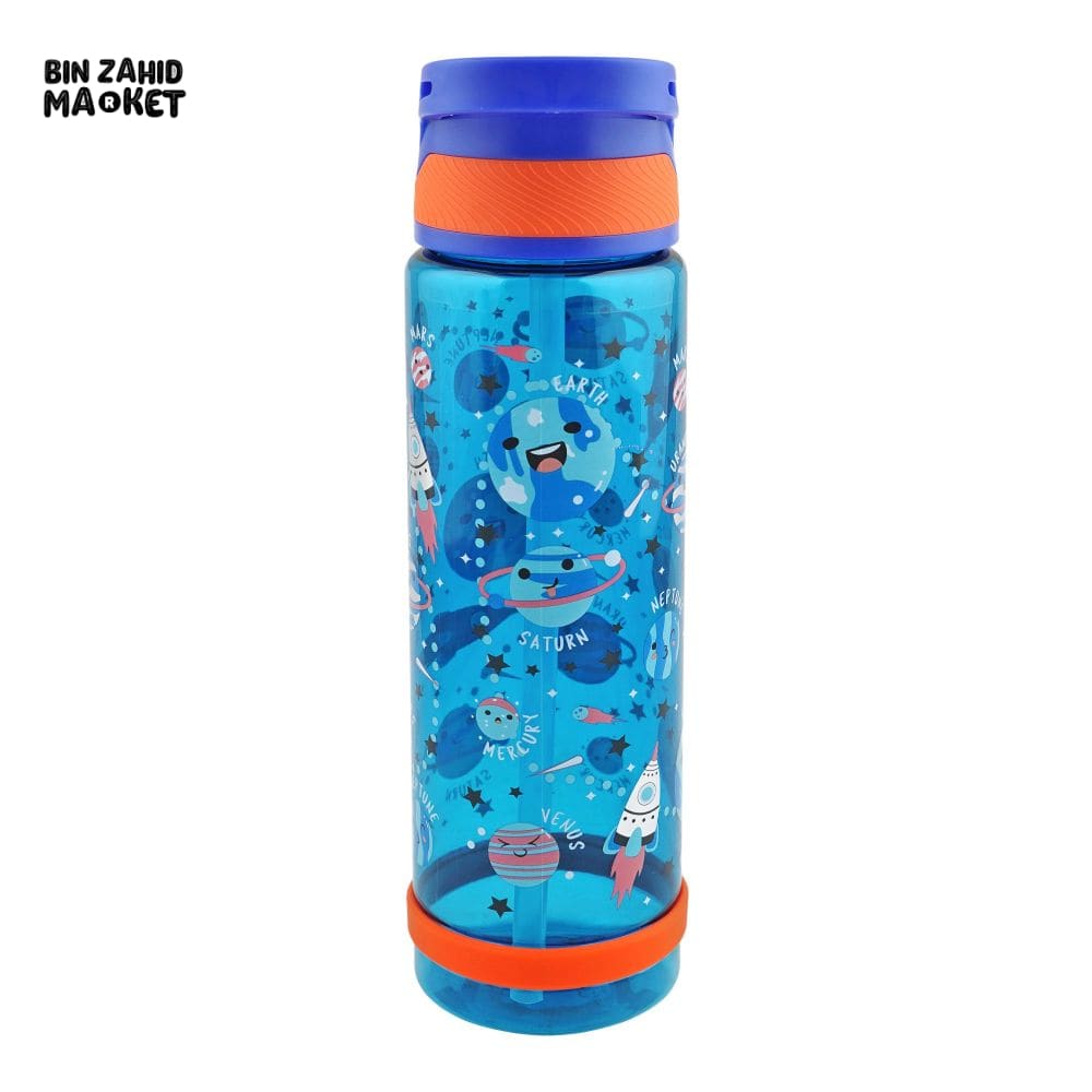 EYUN KIDS CARTOON FANCY WATER BOTTLE WITH HANDLE BLUE SB-10 750ML