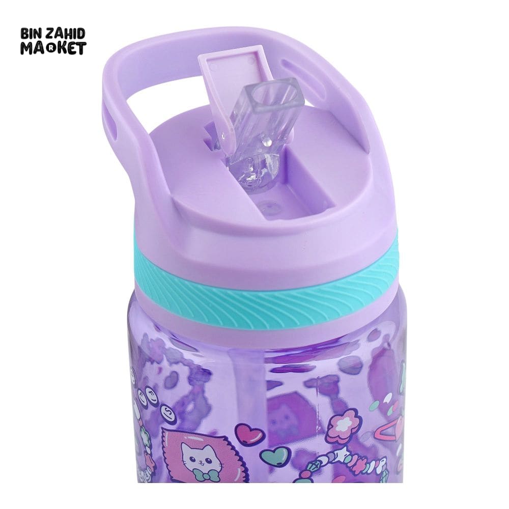 EYUN KIDS CARTOON FANCY WATER BOTTLE WITH HANDLE PURPLE SB-10 750ML