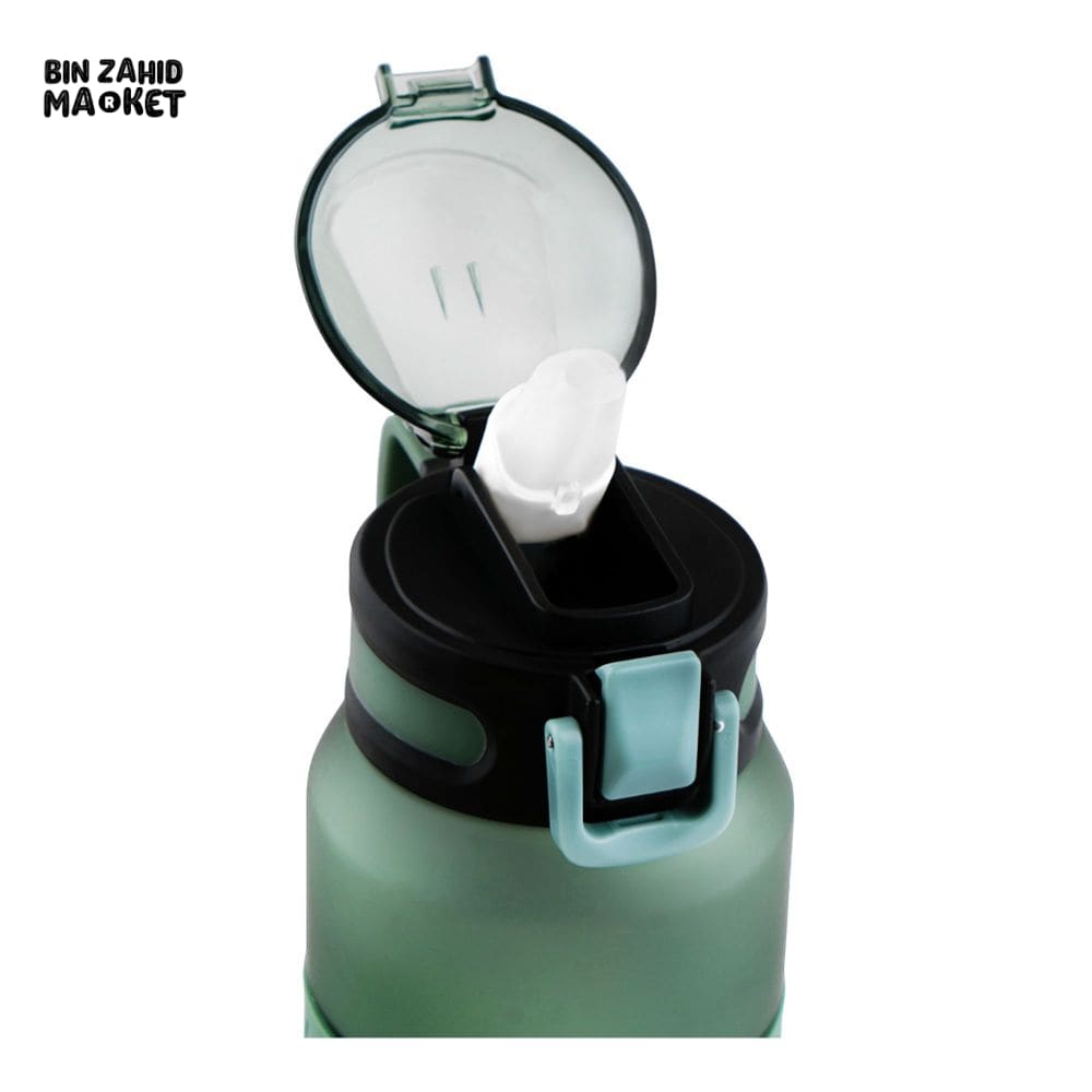 EYUN PLAIN WATER BOTTLE WITH CAP LOCK GREEN SB-05 1000ML