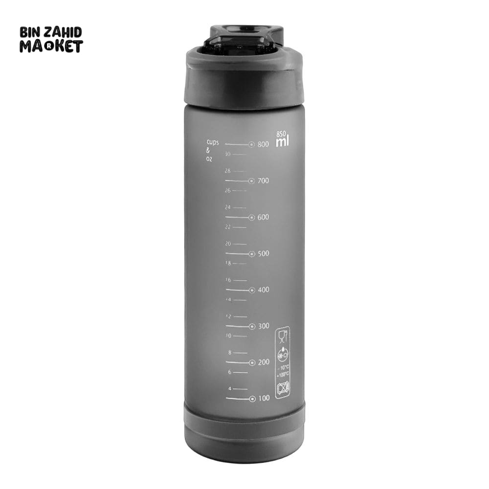 EYUN SPORTS PLASTIC WATER BOTTLE WITH HANDLE BLACK SB-16 850ML