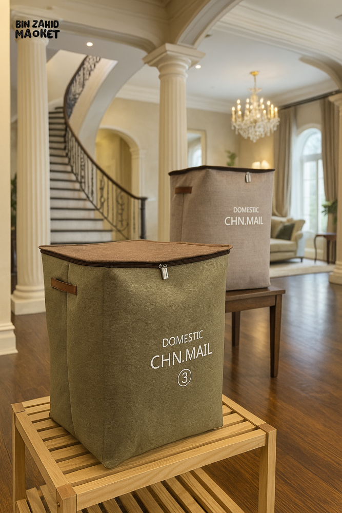 FABRIC STORAGE BAGS WITH ZIPPER – CLOTHES & BLANKET ORGANIZER FOR WARDROBE