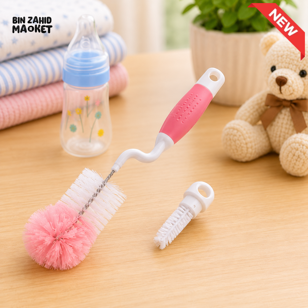 FARLIN BOTTLE & NIPPLE BRUSH - PINK