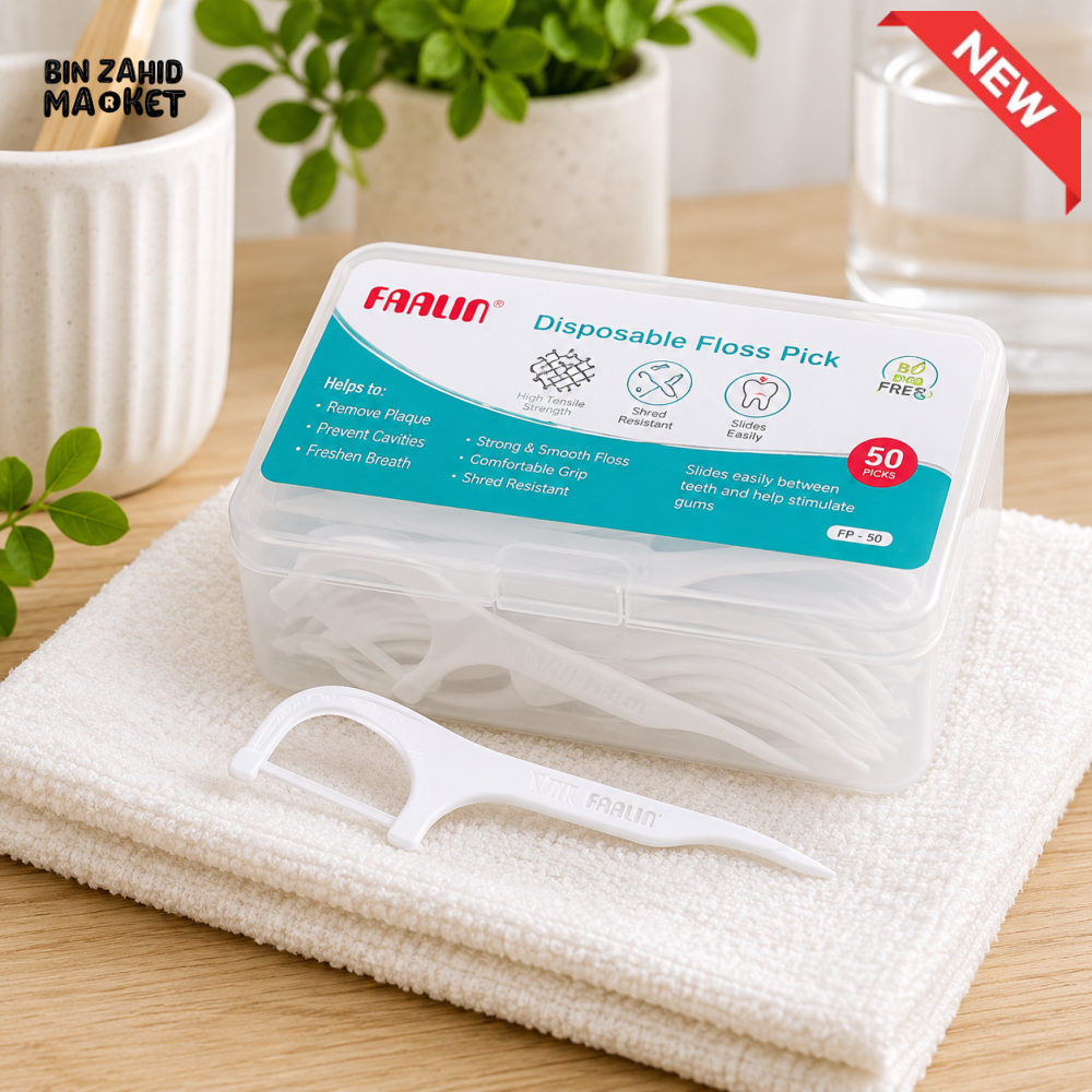 FARLIN DISPOSABLE FLOSS TOOTHPICK (50 PCS)