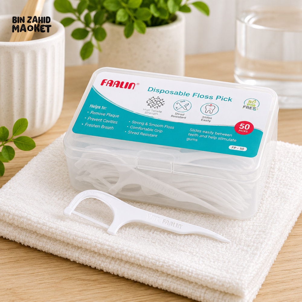 FARLIN DISPOSABLE FLOSS TOOTHPICK (50 PCS)