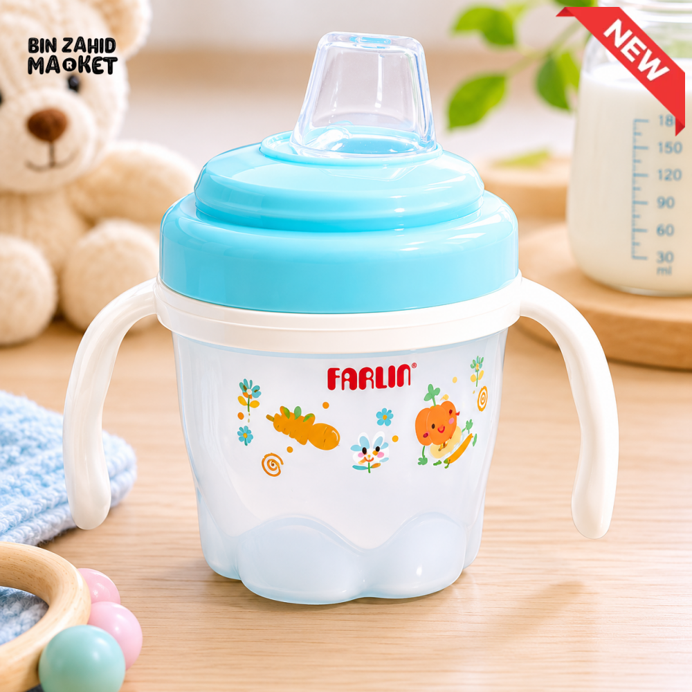 FARLIN DRINKING CUP STEP 2-SPOUT 120ML-GREEN