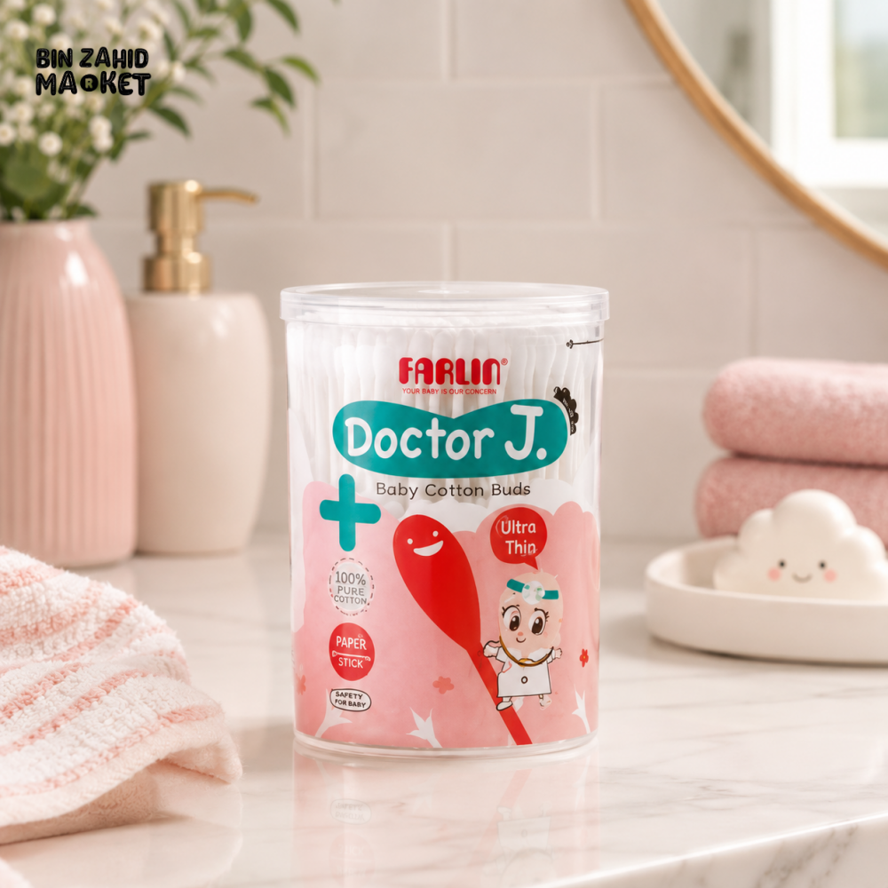 FARLIN PAPER STEM COTTON SWAB (190 PCS)
