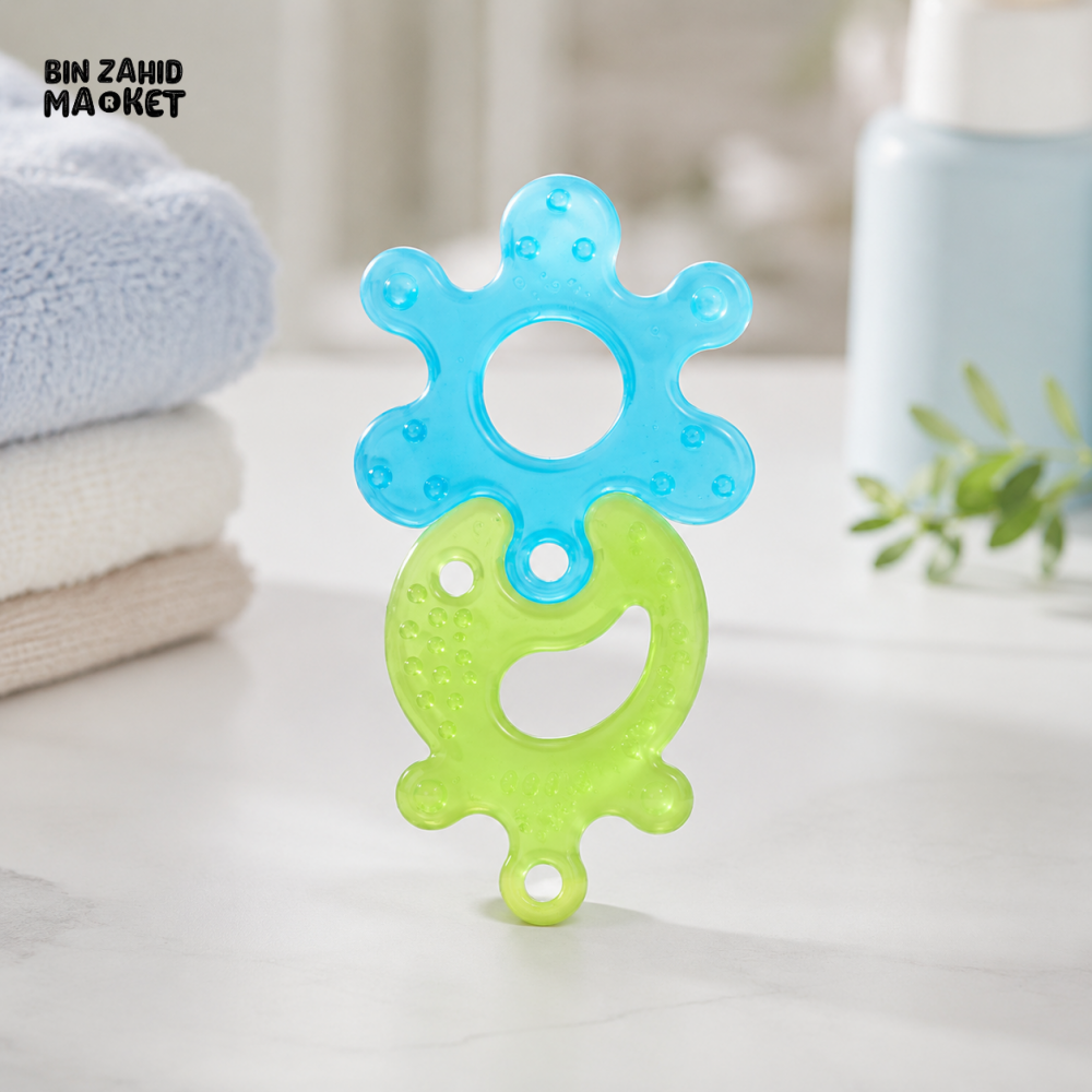FARLIN PUZZLE GUM SOOTHER - GREEN & BLUE