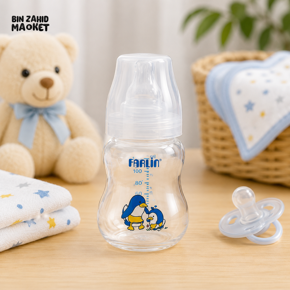 FARLIN WIDE NECK FEEDING BOTTLE 200CC
