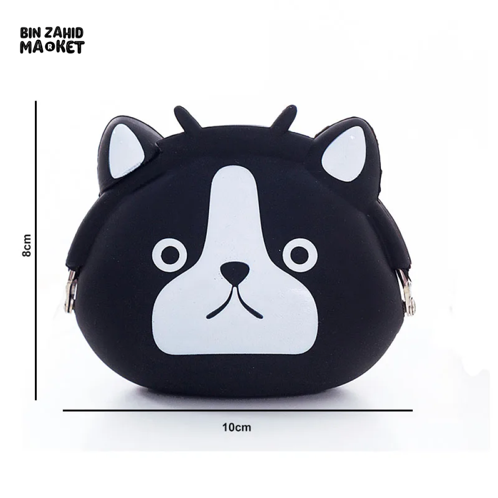 FASHION COIN PURSE CUTE MINI CARTOON SILICONE CLUTCH BAG