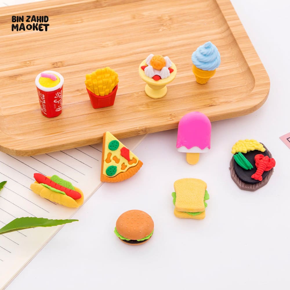 FAST FOOD ERASERS